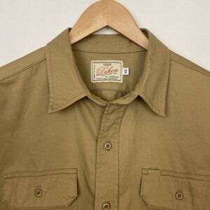 NWOT Dehen 1920  XL Drover Utility Shirt Khaki Knit Cotton Portland USA